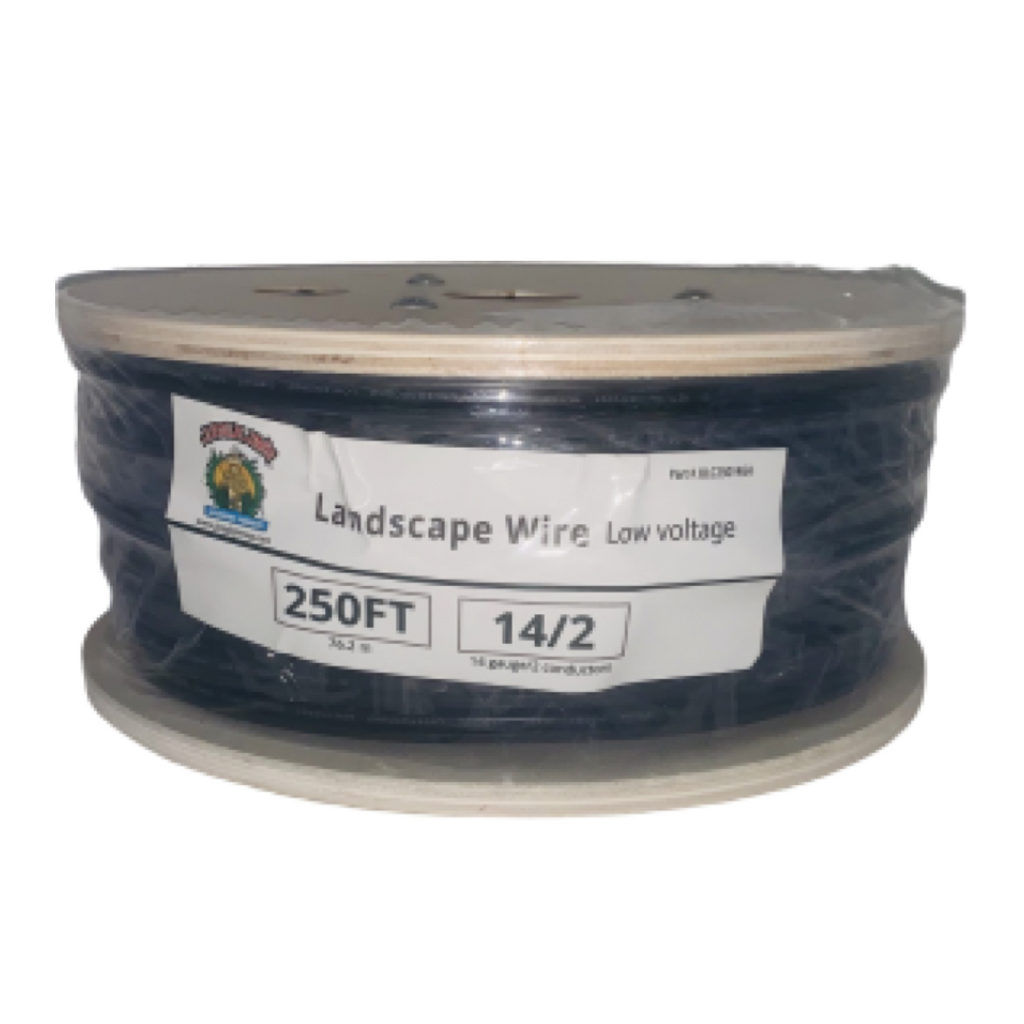 Wirefy 14/2 Low Voltage Landscape Lighting Copper Wire - 14-Gauge  2-Conductor 100 Feet 